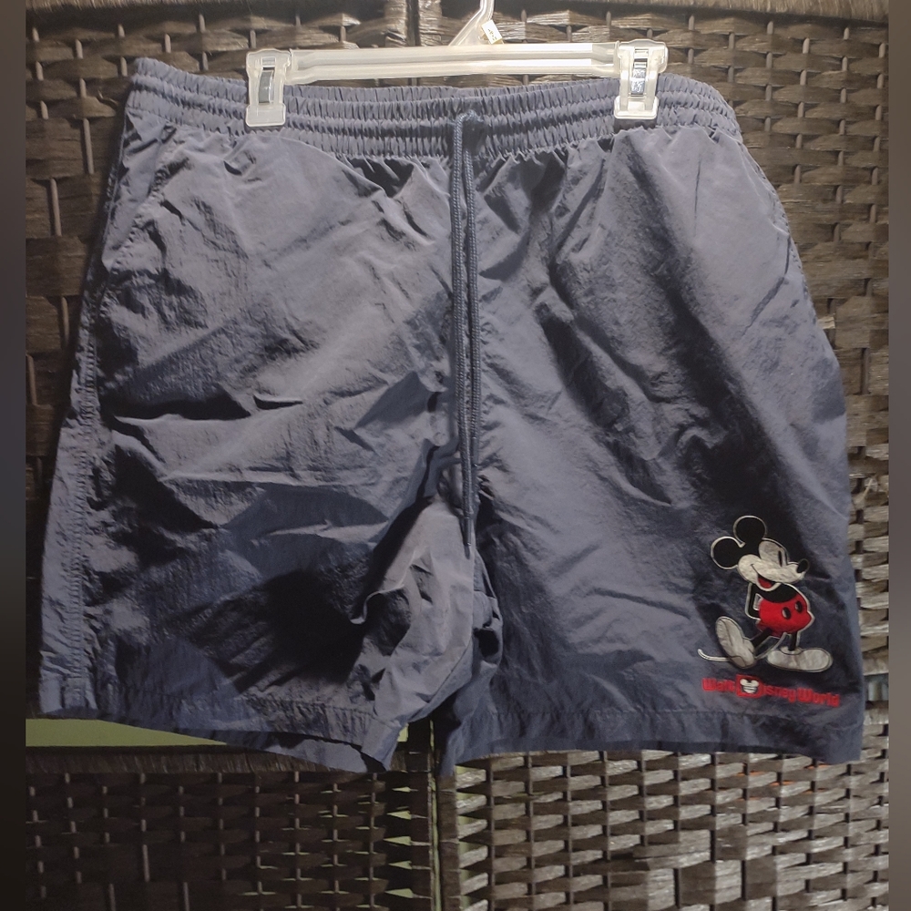 Disney Blue Mickey Mouse Nylon Swim Shorts Men's XL